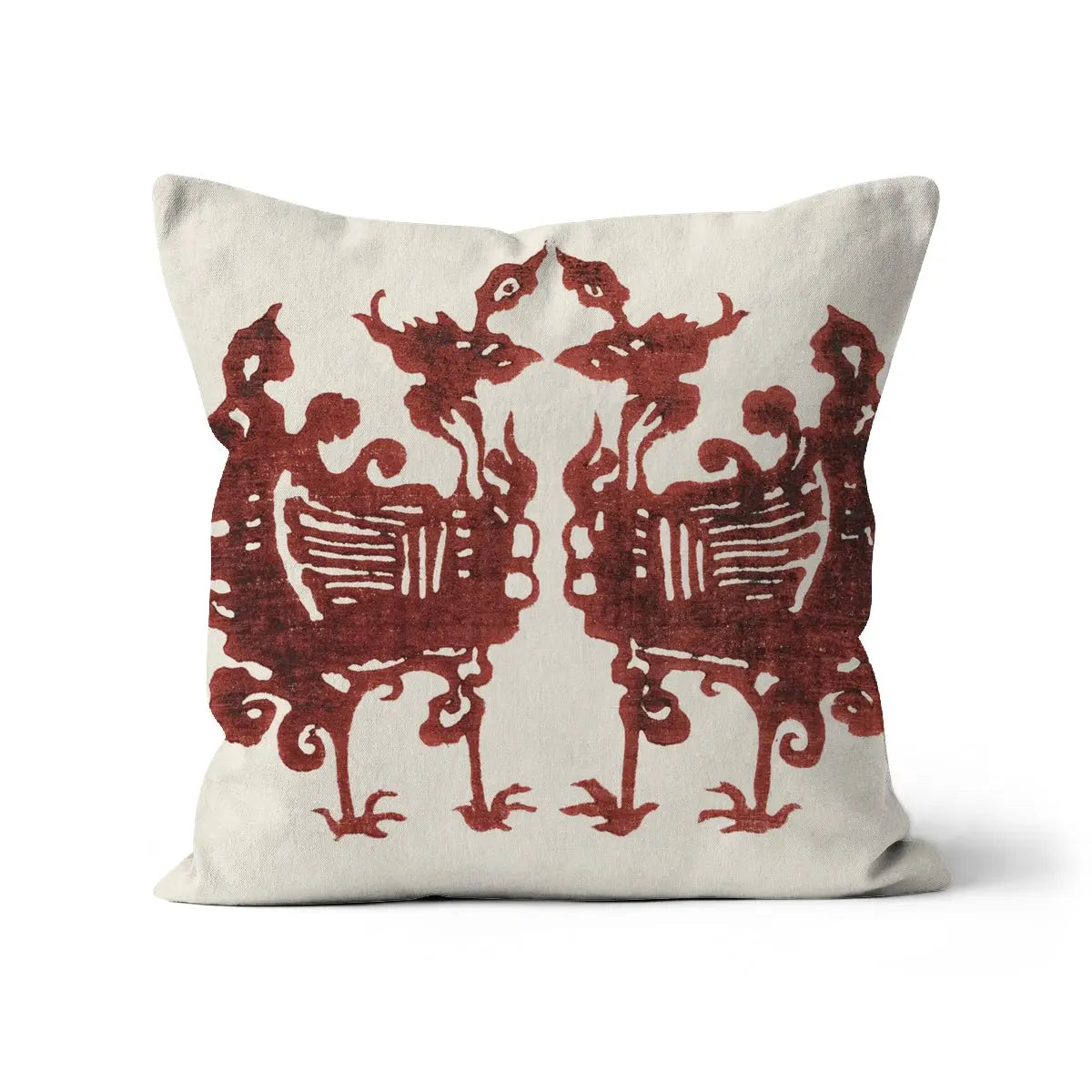 Twin Flame Phoenixes - Taguchi Tomoki Pillow Linen / 18’’x18’’ Throw Pillows