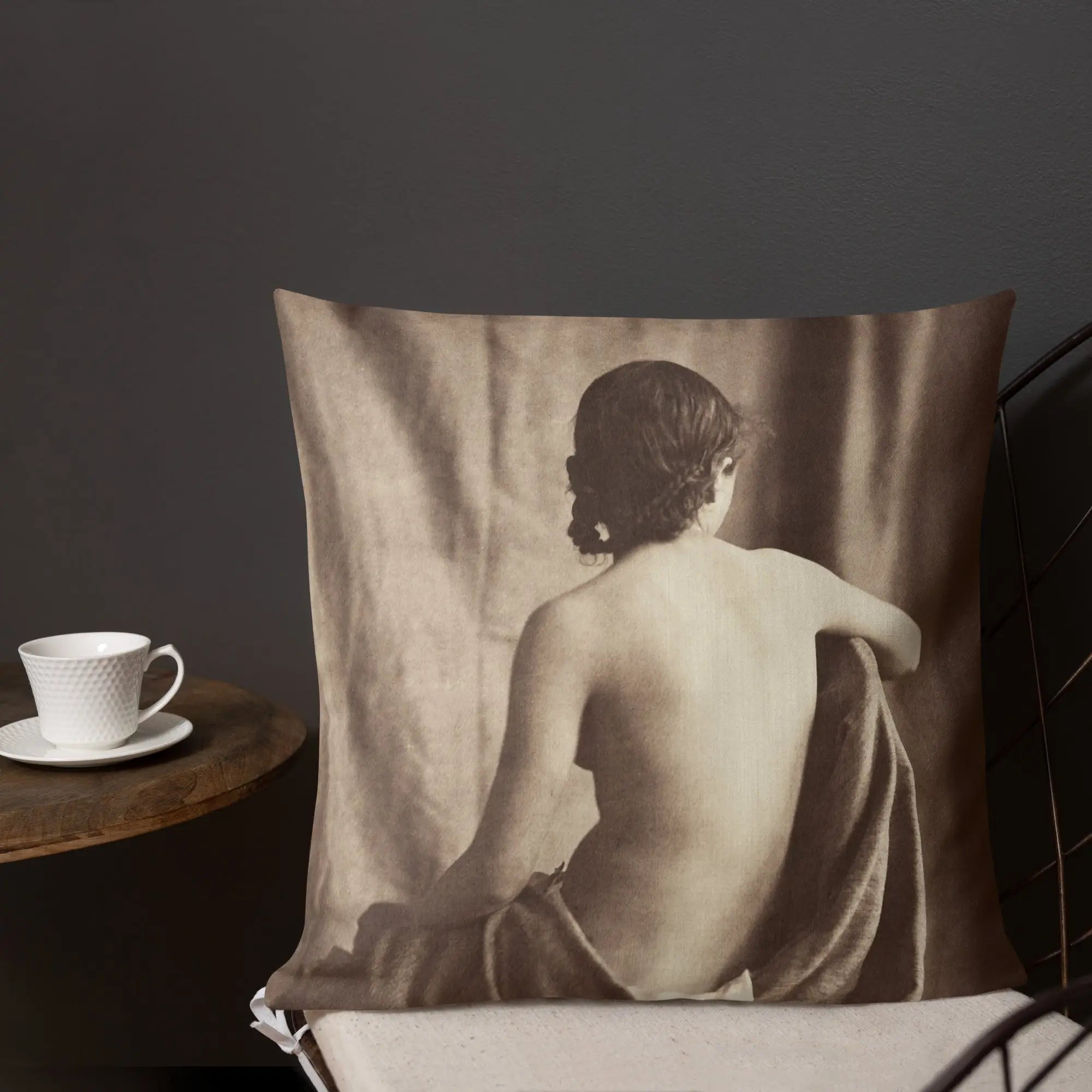 Nude Study - Jean Louis Marie Eugene Durieu Pillow Throw Pillows