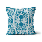 Aviary Blue - Royal Thai Decorative Bird Pattern Pillow Linen / 18’’x18’’ Throw Pillows