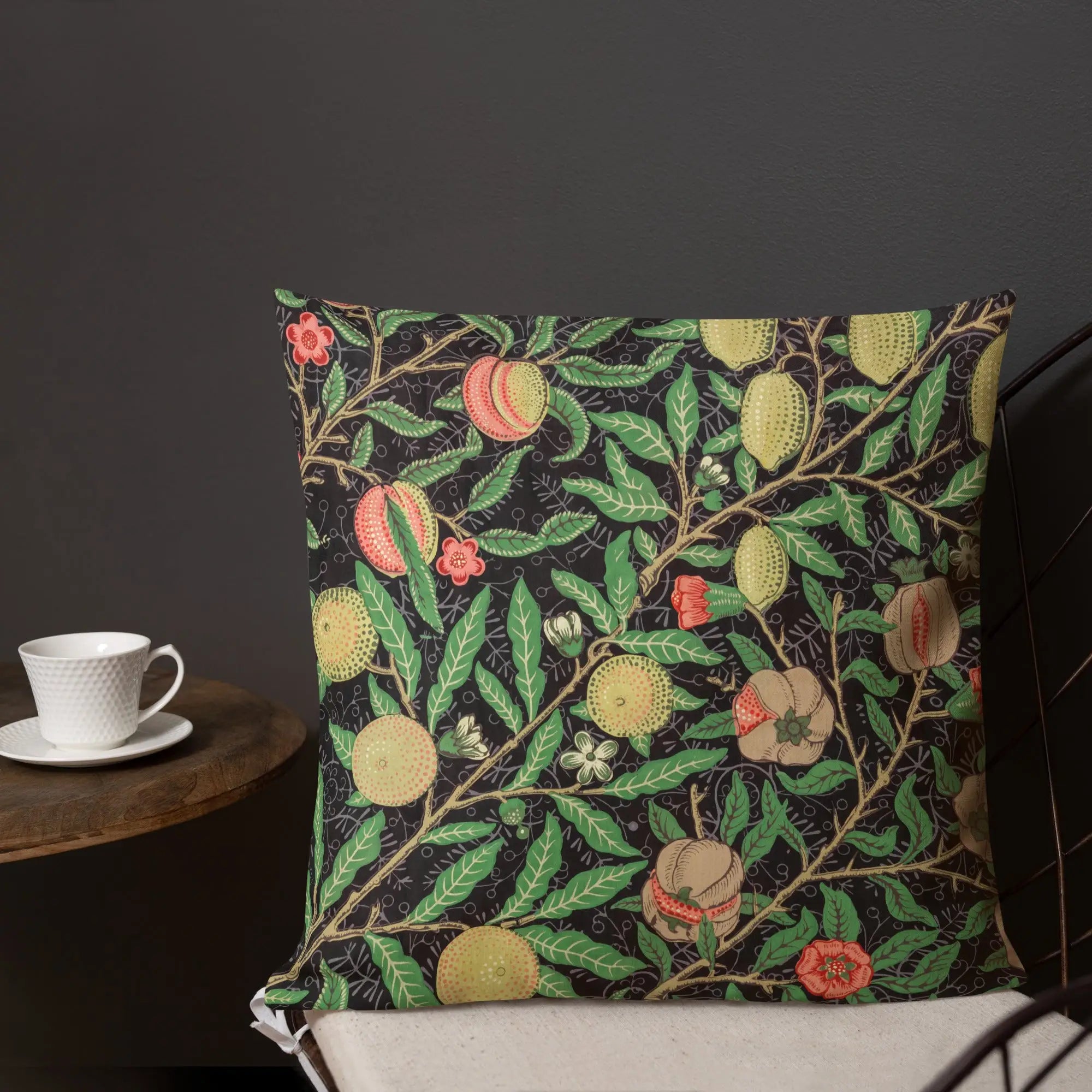 Four Fruits too - William Morris Decorative Throw Pillow Pillows