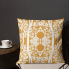 Aviary Orange - Royal Thai Decorative Bird Pattern Pillow Throw Pillows