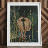 In Deep - Gay Asian Lovers Art Print / Canvas, Gay Asian Lovers, Art Print, Small Harbor