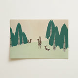 Deer - Kamisaka Sekka Woodland Forest Art Print / Canvas, 18x12’’ / 46x31cm / Unframed / no Border, Posters Prints & Visual Artwork, Toby