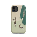 Deer from Momoyogusa - Kamisaka Sekka Iphone Case, 11 / Matte, Phone Case Deer Design