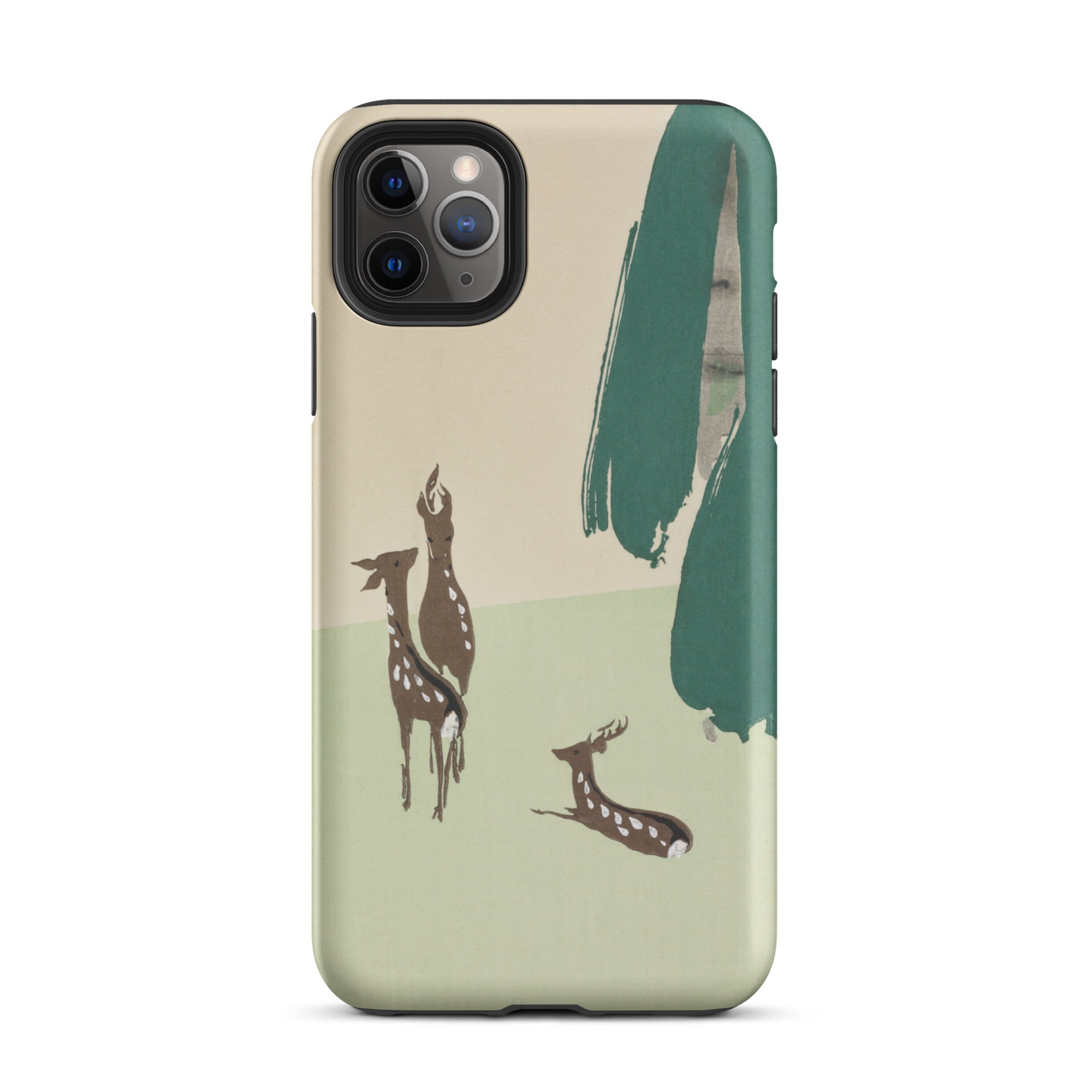 Deer from Momoyogusa Kamisaka Sekka Iphone Case, 11 Pro Max / Matte, Smartphone Case Deer Illustration