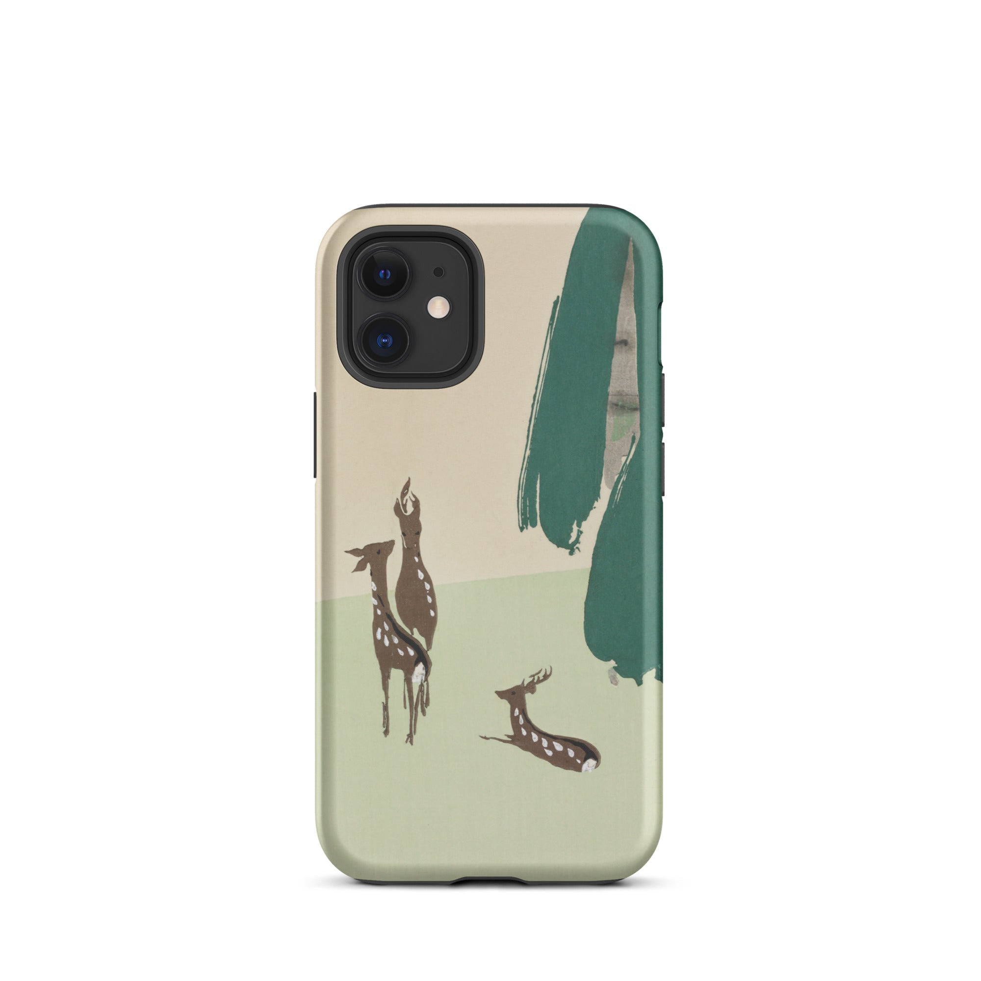 Deer from Momoyogusa Kamisaka Sekka Iphone Case, 12 Mini / Matte, Deer Themed Phone Case