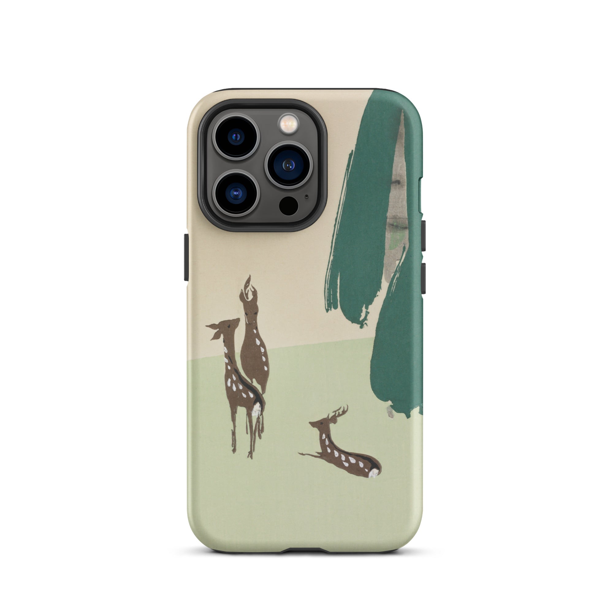Deer from Momoyogusa Kamisaka Sekka Iphone Case, 13 Pro / Matte, Deer Themed Phone Case