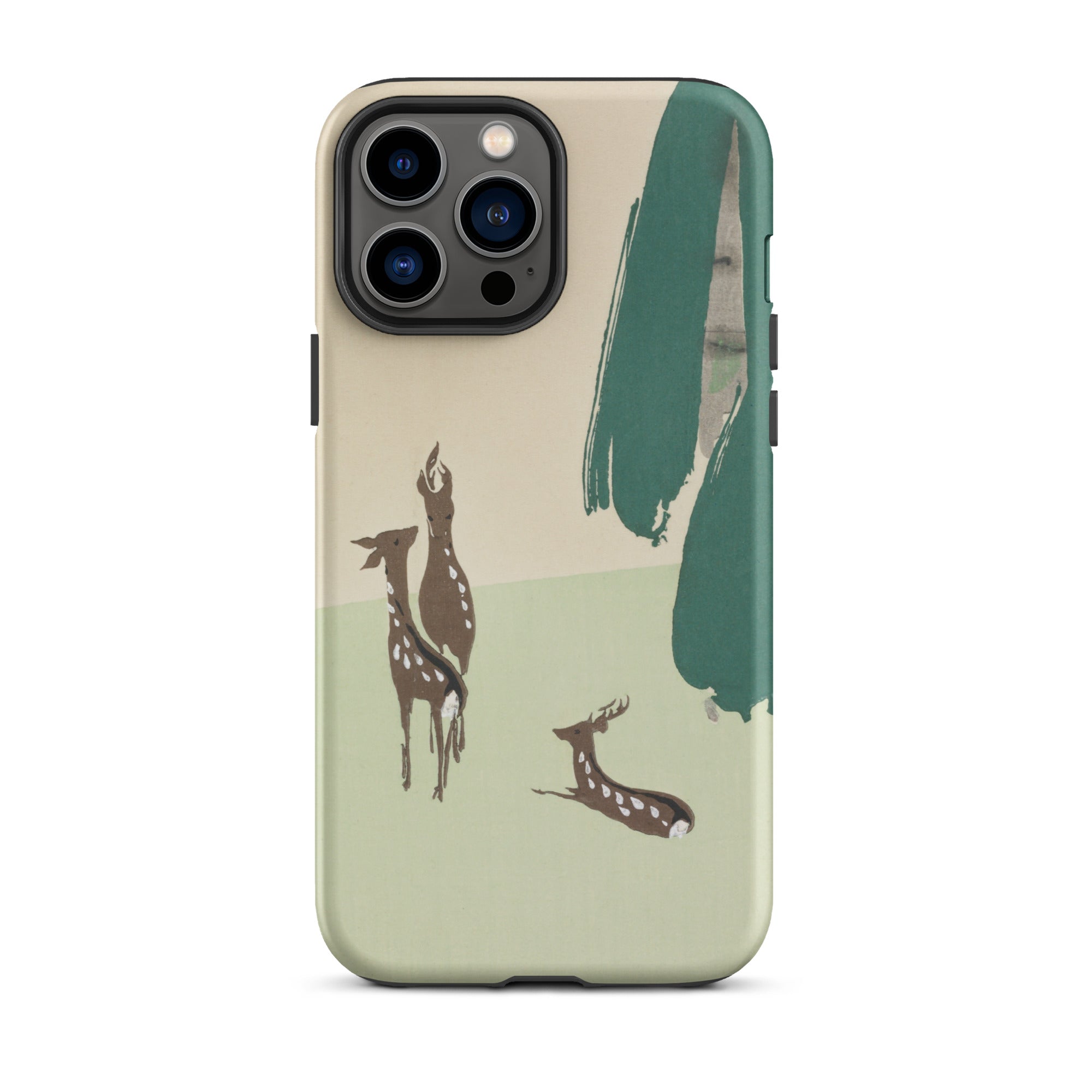 Deer from Momoyogusa Kamisaka Sekka Iphone Case, 13 Pro Max / Matte, Phone Case Deer Design