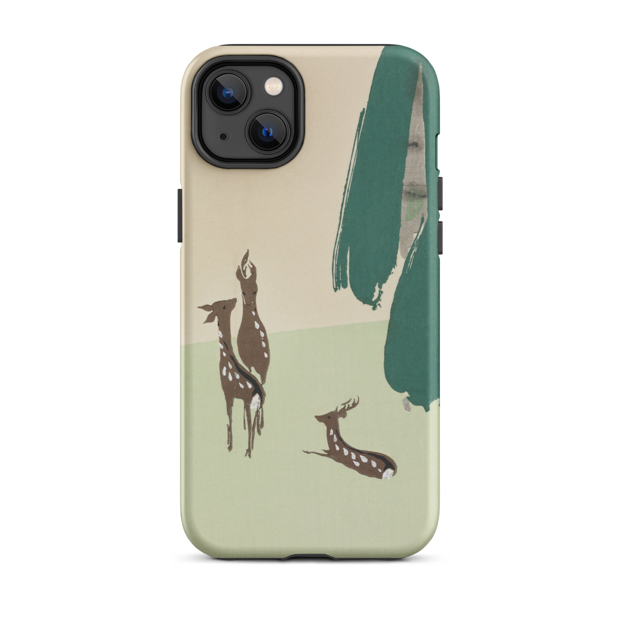 Deer from Momoyogusa Kamisaka Sekka Iphone Case, 14 Plus / Matte, Deer Themed Phone Case