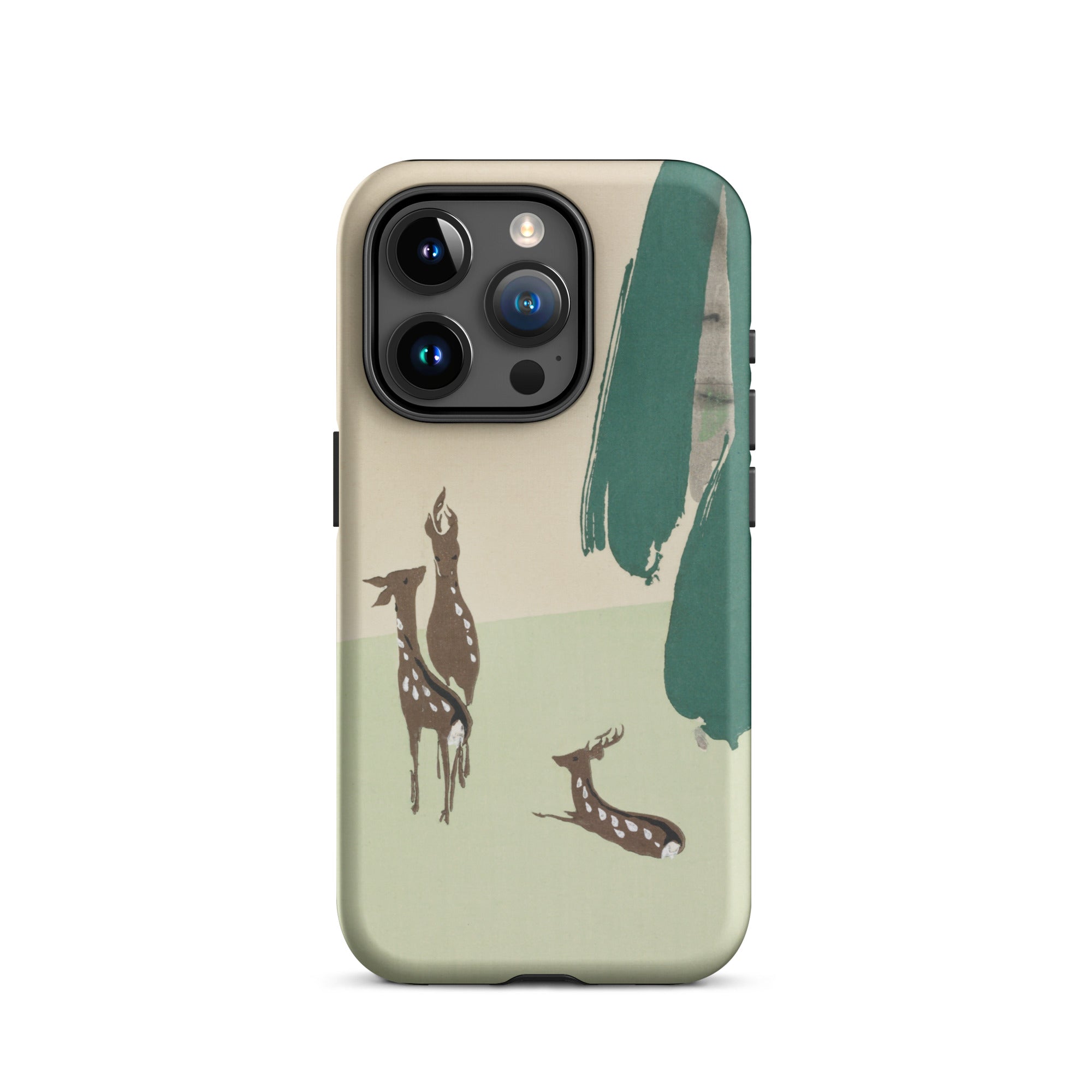 Deer from Momoyogusa Kamisaka Sekka Iphone Case, 15 Pro / Matte, Deer Themed Phone Case