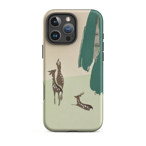 Deer from Momoyogusa - Kamisaka Sekka Iphone Case, 16 Pro Max / Matte, Phone Case Deer Design