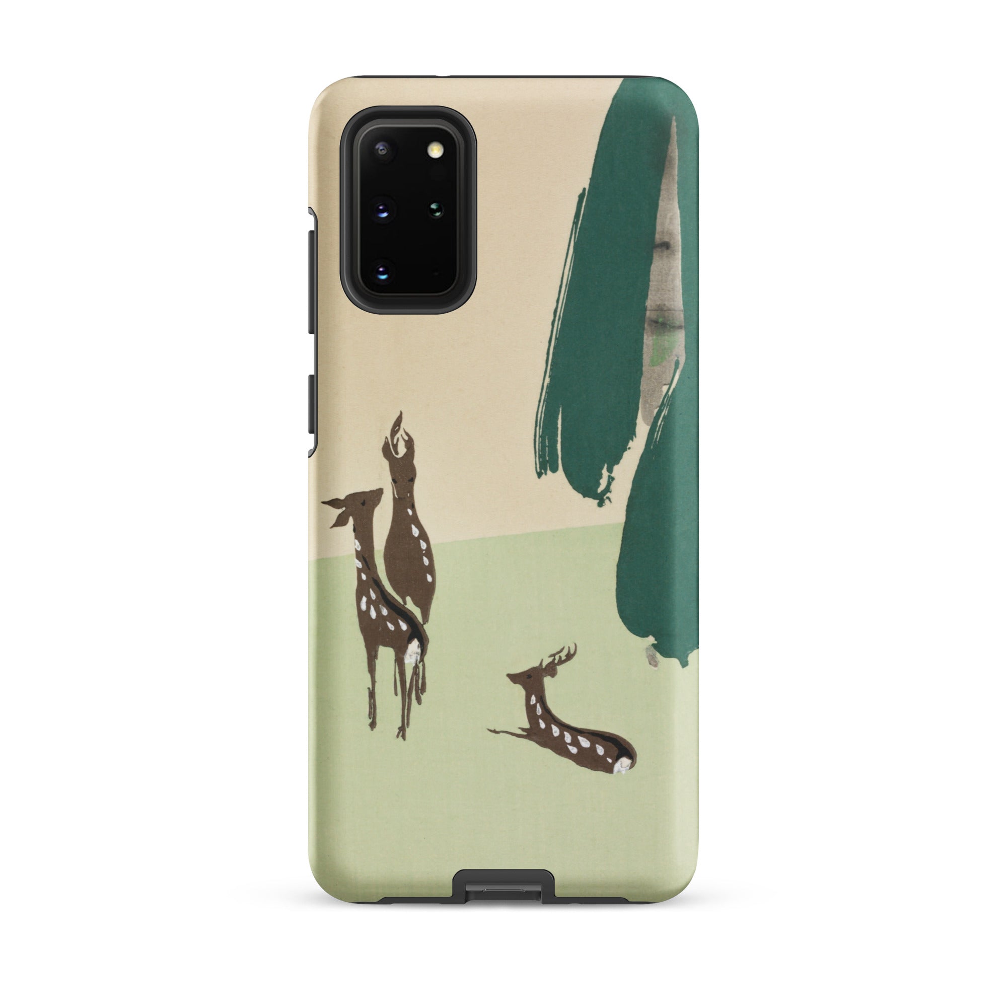 Deer from Momoyogusa Kamisaka Sekka Samsung Case, Galaxy S20 Plus / Matte, Smartphone Case Artistic Deer Tree Design