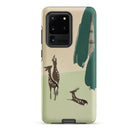 Deer from Momoyogusa Kamisaka Sekka Samsung Case, Galaxy S20 Ultra / Matte, Samsung Galaxy S20 Ultra Phone Case Nature Inspired Deer