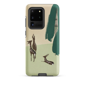 Deer from Momoyogusa - Kamisaka Sekka Samsung Case, Galaxy S20 Ultra / Matte, Samsung Galaxy S20 Ultra Phone Case Nature-inspired Deer