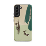 Deer from Momoyogusa - Kamisaka Sekka Samsung Case, Galaxy S22 Plus / Matte, Phone Case Nature-inspired Illustration Deer Trees