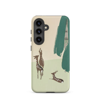 Deer from Momoyogusa - Kamisaka Sekka Samsung Case, Galaxy S24 / Matte, Phone Case Nature-inspired Design Deer Trees