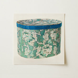 Delicate Blue Box - Decorative 1930s Art Print / Canvas, Decorative 1930s Decor, 1930s Decor Art, Bygone Elegance