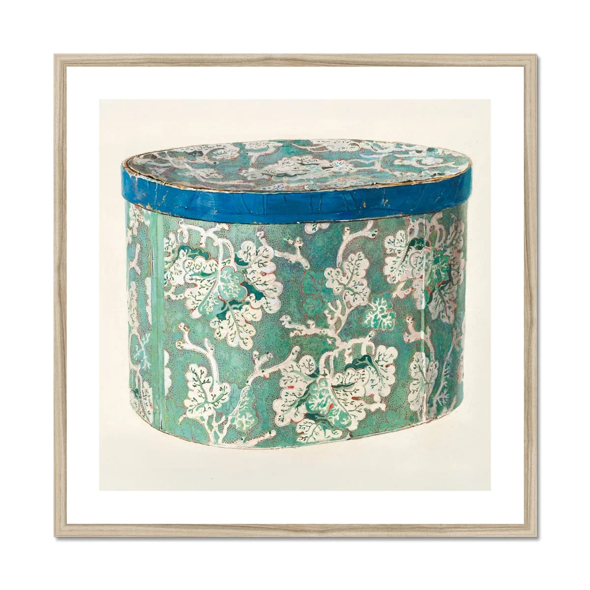 Delicate Blue Box - Decorative 1930s Art Print