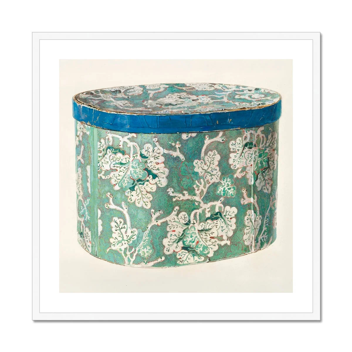 Delicate Blue Box - Decorative 1930s Art Print