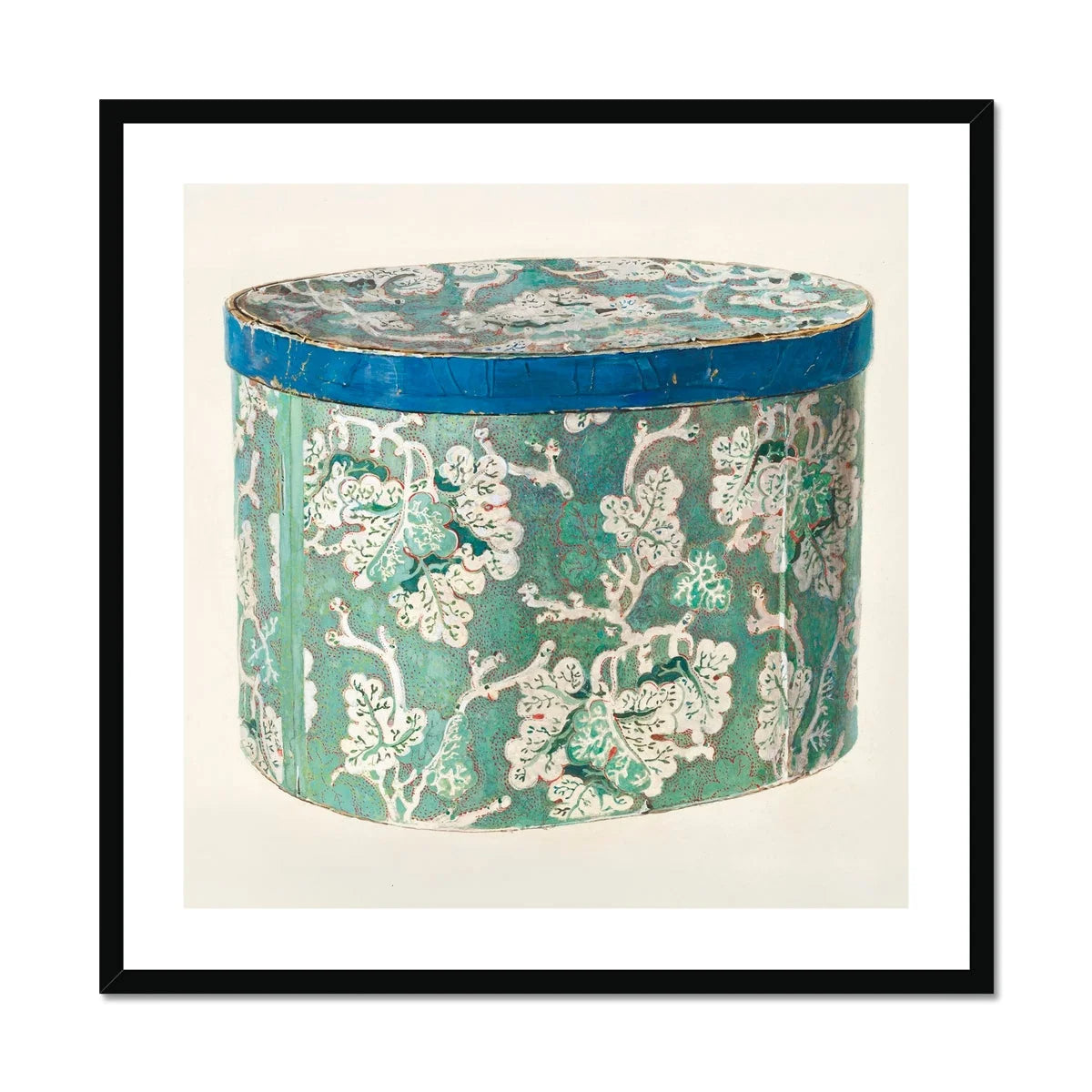 Delicate Blue Box - Decorative 1930s Art Print