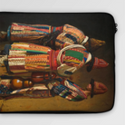 Dervishes in Festive Attire - Vasily Vereshchagin Laptop Sleeve, Laptop Sleeve Colorful Print Traditional African Dolls Figurines