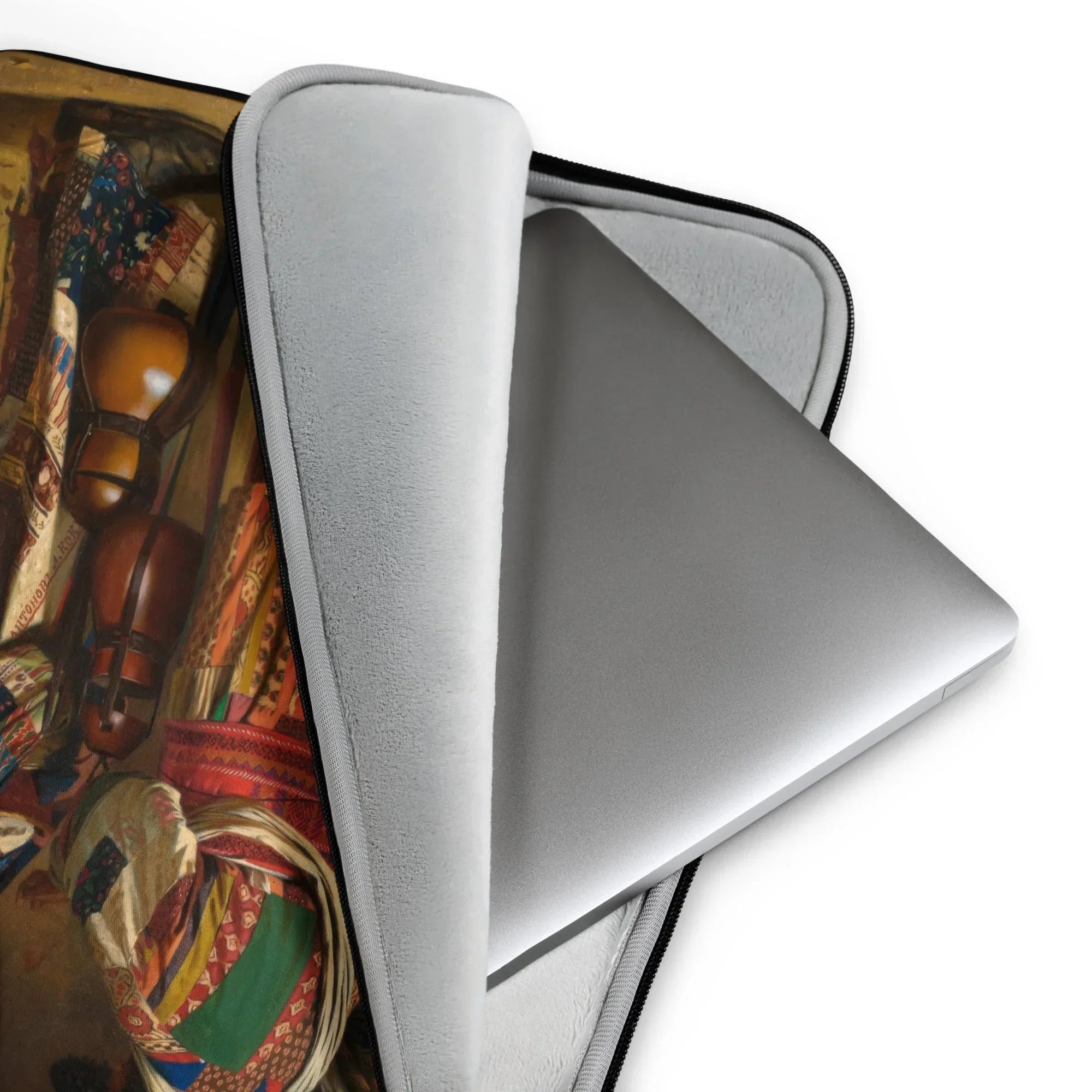 Dervishes in Festive Attire - Vasily Vereshchagin Laptop Sleeve, Laptop Sleeve Protective Case Partially Opened Reveal Colorful