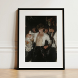 Devotion - Neo-baroque Gay Club Art Print / Canvas, 12x16’’ / 31x41cm / Black Frame / Matboard, Posters Prints & Visual Artwork, Toby Leon
