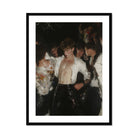Devotion Neo Baroque Gay Club Art Print, Framed Painting Shirtless Man Crowd