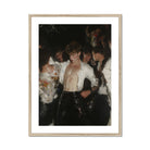 Devotion Neo Baroque Gay Club Art Print, Framed Painting Shirtless Man Crowd