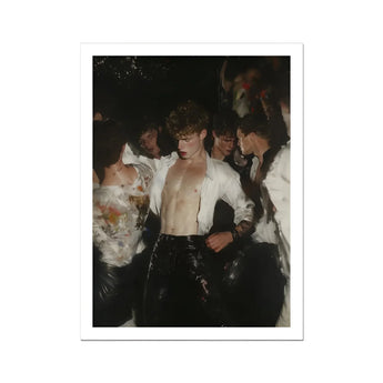 Devotion - Neo-baroque Gay Club Art Print, Framed Photograph Shirtless Man Crowd