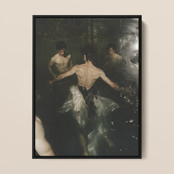 Dipping - Gay Grunge Baroque Ballet Art Print / Canvas, Gay Grunge Baroque, Lumbar Dip Ballet Art Print, Deltoid Ridge Grunge Baroque