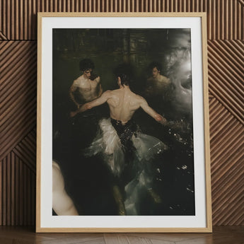 Dipping - Gay Grunge Baroque Ballet Art Print / Canvas, Gay Grunge Baroque, Lumbar Dip Ballet Art Print, Deltoid Ridge Grunge Baroque