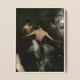 Dipping - Gay Grunge Baroque Ballet Art Print / Canvas, Gay Grunge Baroque, Lumbar Dip Ballet Art Print, Deltoid Ridge Grunge Baroque