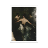 Dipping - Gay Grunge Baroque Ballet Art Print, Ballet Dancer Water