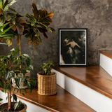 Dipping - Gay Grunge Baroque Ballet Art Print, Framed Black White Photograph