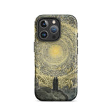 The Divine Comedy Paradiso - Gustave Dore Iphone Case, 16 Pro / Matte, Smartphone Dark Intricate Cosmic-themed Protective Case Two Figures
