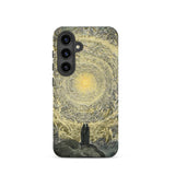 The Divine Comedy Paradiso - Gustave Dore Phone Case Samsung Galaxy S24 / Matte Phone Case Detailed Artwork Muted Yellows Grays Two Divine