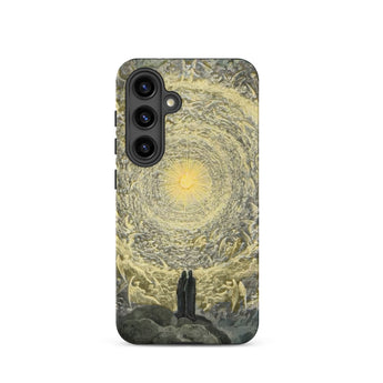 The Divine Comedy Paradiso - Gustave Dore Phone Case Samsung Galaxy S24 / Matte Phone Case Detailed Artwork Muted Yellows Grays Two Divine