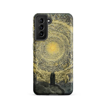 The Divine Comedy Paradiso - Gustave Dore Phone Case Samsung Galaxy S21 / Matte Phone Case Detailed Golden Dark-toned Illustration Two