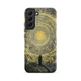 The Divine Comedy Paradiso - Gustave Dore Samsung Case, Galaxy S22 Plus / Matte, Black Smartphone Case Detailed Circular Illustration