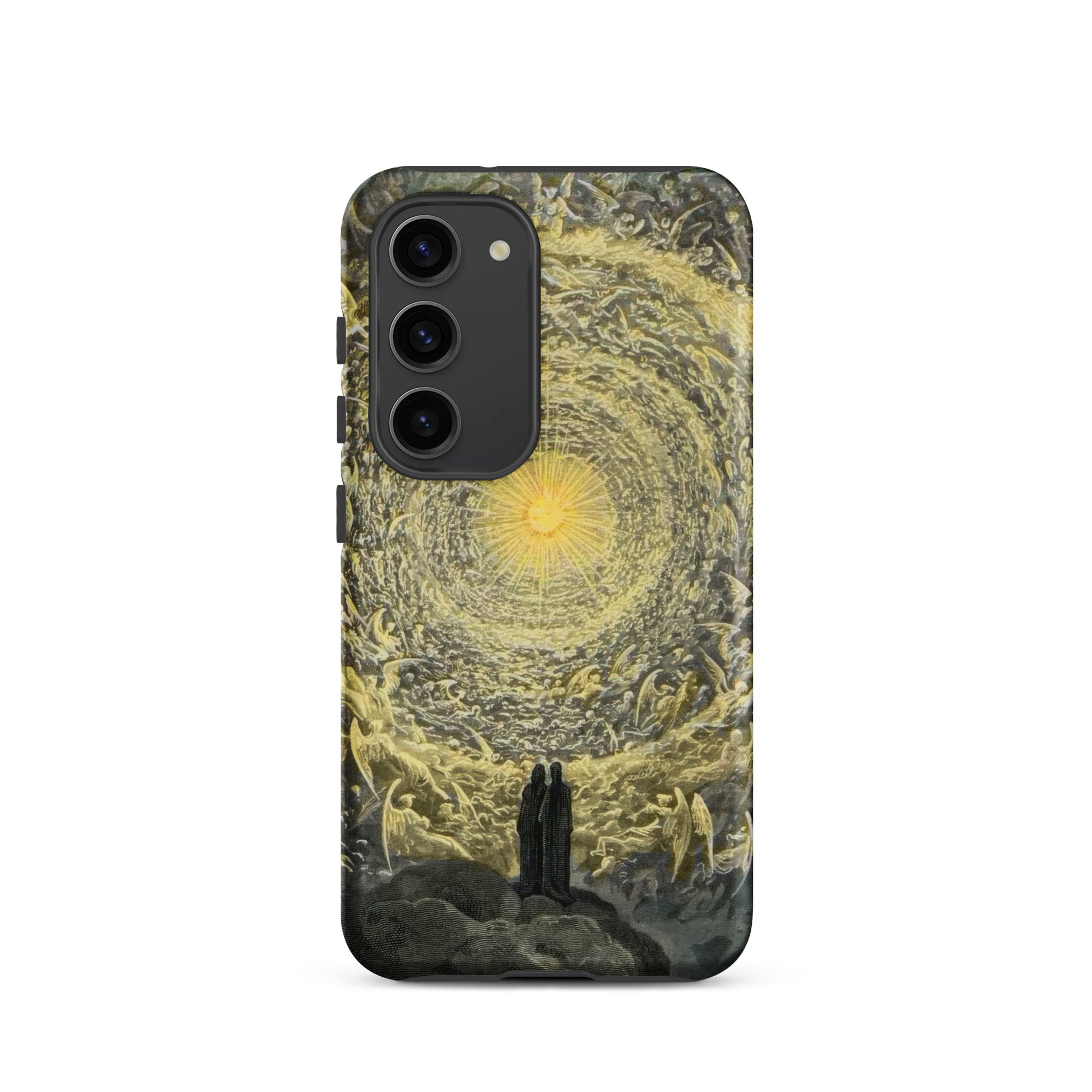 The Divine Comedy Paradiso - Gustave Dore Samsung Case, Galaxy S23 / Matte, Smartphone Cosmic-themed Case Two Figures Light