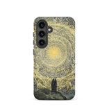 The Divine Comedy Paradiso - Gustave Dore Samsung Case, Galaxy S24 / Matte, Smartphone Case Illustration Two Figures Celestial Light
