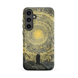 The Divine Comedy Paradiso - Gustave Dore Samsung Case, Galaxy S24 Plus / Matte, Black Smartphone Case Vibrant Celestial Art Print Two