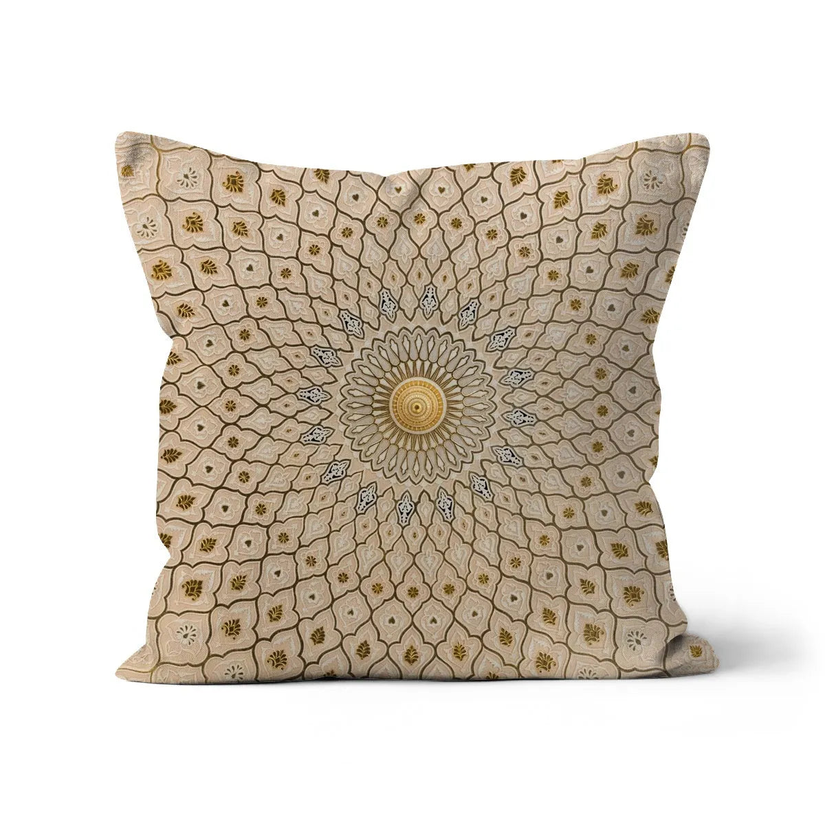 Divine Order Cushion - Decorative Throw Pillow - Linen / 18’x18’ - Throw Pillows - Aesthetic Art