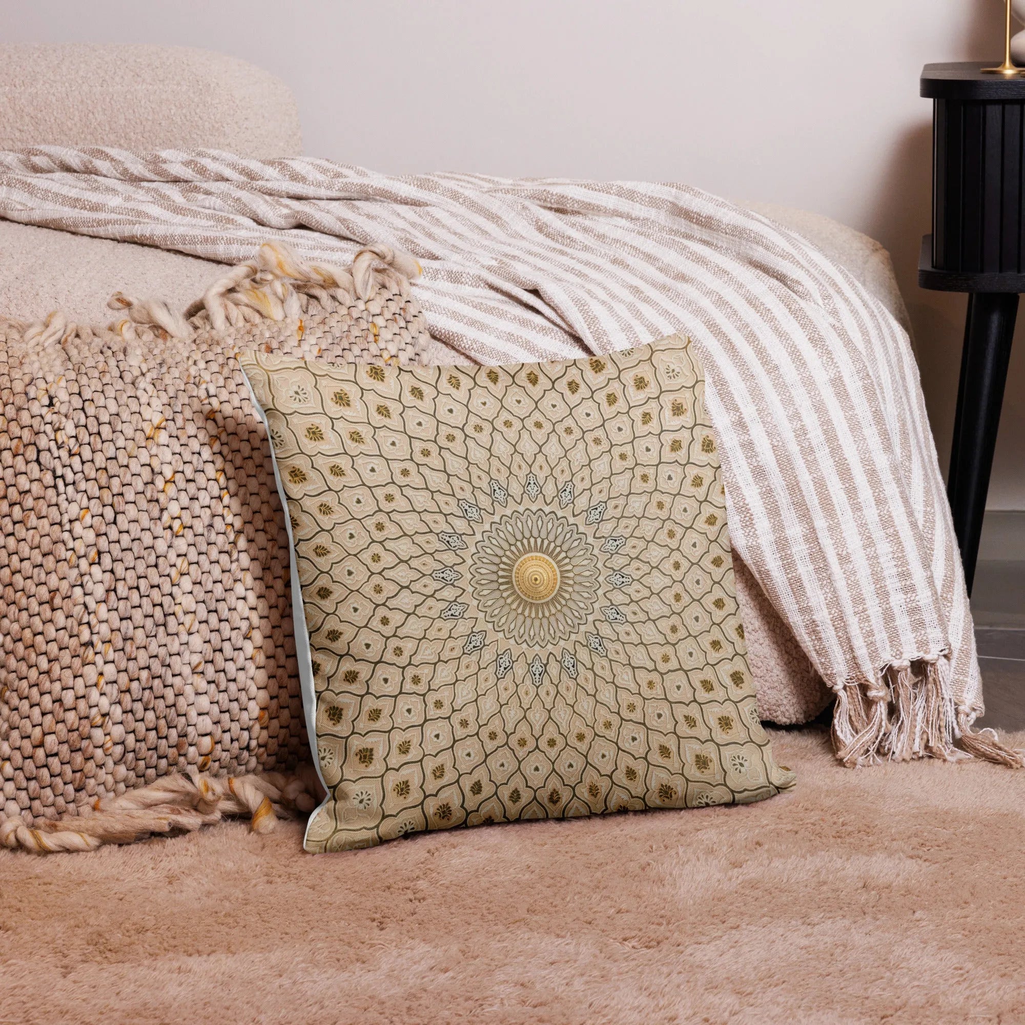 Divine Order Cushion - Decorative Throw Pillow - Throw Pillows - Aesthetic Art