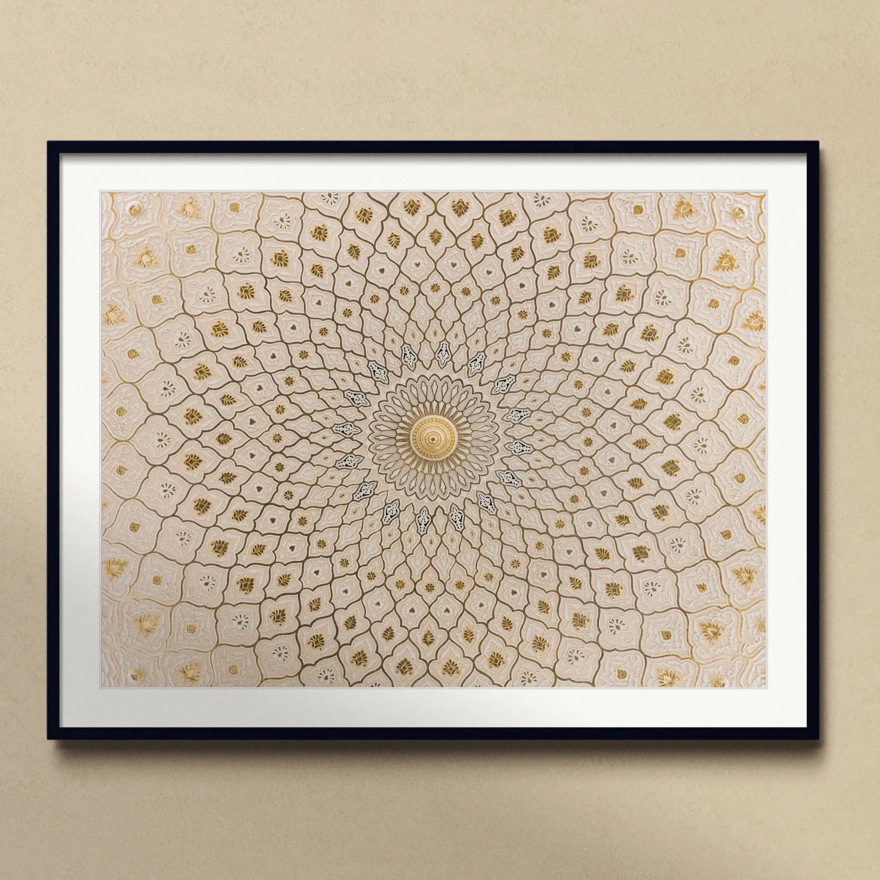 Divine Order Framed & Mounted Print - Islamic Pattern - Posters Prints & Visual Artwork - Aesthetic Art