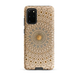 Divine Order - Islamic Geometric Art Phone Case Samsung Galaxy S20 Plus / Matte Beige Gold Mandala-patterned Phone Case Intricate Geometric