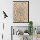 Divine Order - Islamic Geometric Pattern Art Framed Canvas