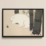 Dog and Snail - Kamisaka Sekka Kacho-e Art Print / Canvas, 17x12’’ / A3 / Black Frame, Posters Prints & Visual Artwork, Toby Leon