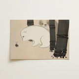 Dog and Snail - Kamisaka Sekka Kacho-e Art Print / Canvas, 18x12’’ / 46x31cm / Unframed / no Border, Posters Prints & Visual Artwork, Toby